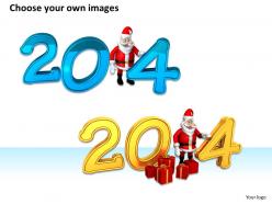0514 2014 text with santa clause image graphics for powerpoint