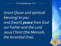 0514 2 corinthians 12 peace to you from god powerpoint church sermon