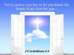 0514 2 corinthians 24 not to grieve you but power powerpoint church sermon