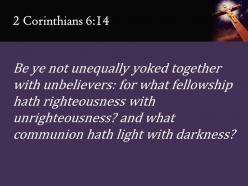 0514 2 corinthians 614 fellowship can light have with darkness powerpoint church sermon