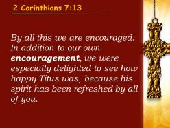 0514 2 corinthians 713 by all this we are encouraged powerpoint church sermon