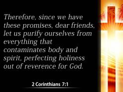 0514 2 corinthians 71 perfecting holiness out powerpoint church sermon
