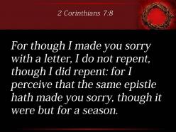 0514 2 corinthians 78 you sorrow by my powerpoint church sermon