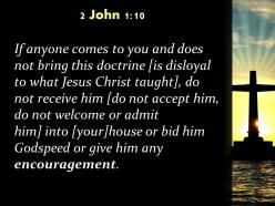 0514 2 john 110 your house or welcome them powerpoint church sermon