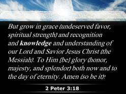 0514 2 peter 318 our lord and savior jesus christ powerpoint church sermon