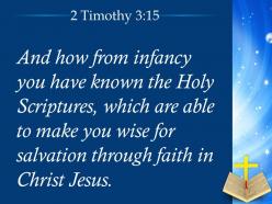 0514 2 timothy 315 you have known the holy scriptures powerpoint church sermon