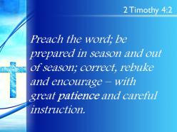 0514 2 timothy 42 great patience and careful instruction powerpoint church sermon