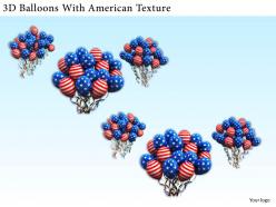 0514 3d balloons with american texture image graphics for powerpoint