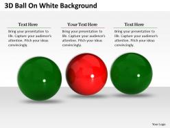 0514 3d balls on white background image graphics for powerpoint
