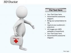 0514 3d graphic doctor with first aid box medical images for powerpoint