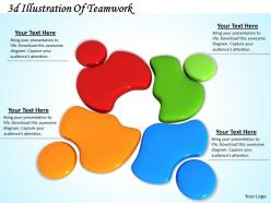 0514 3d illustration of teamwork image graphics for powerpoint