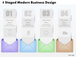 0514 4 staged modern business design powerpoint presentation