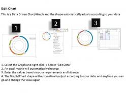 0514 5 staged unique style data driven pie chart powerpoint slides