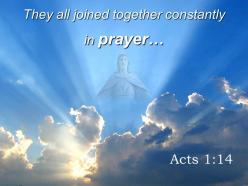0514 acts 114 they all joined together constantly powerpoint church sermon