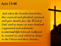 0514 acts 1348 they were glad and honored powerpoint church sermon
