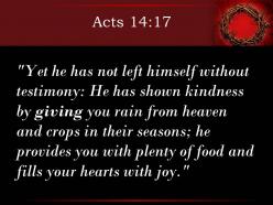 0514 acts 1417 kindness by giving you rain powerpoint church sermon