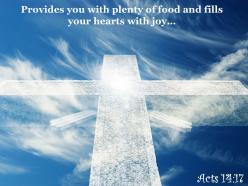0514 acts 1417 you with plenty of food powerpoint church sermon
