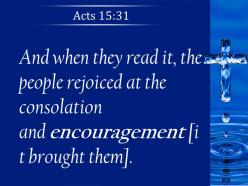 0514 acts 1531 glad for its encouraging message powerpoint church sermon