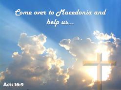 0514 acts 169 come over to macedonia and powerpoint church sermon