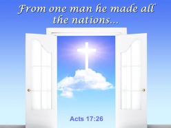 0514 acts 1726 from one man he made power powerpoint church sermon