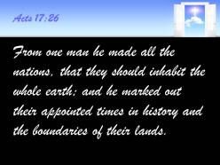 0514 acts 1726 from one man he made power powerpoint church sermon
