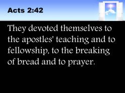 0514 acts 242 they devoted themselves to the apostles teaching power powerpoint church sermon
