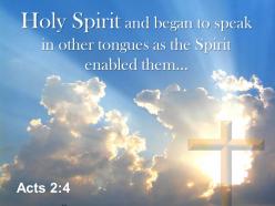 0514 acts 24 holy spirit and began to speak powerpoint church sermon