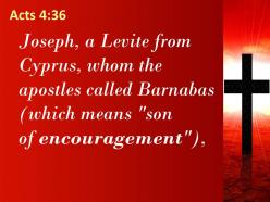 0514 acts 436 joseph a levite from cyprus powerpoint church sermon