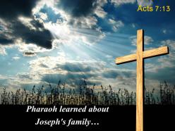0514 Acts 713 Pharaoh Learned About Josephs PowerPoint Church Sermon