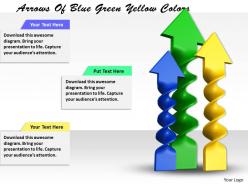 0514 arrows of blue green yellow colors image graphics for powerpoint