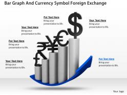0514 bar graph and currency symbol foreign exchange image graphics for powerpoint 1
