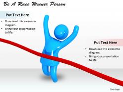 0514 be a race winner person image graphics for powerpoint