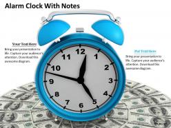 0514 blue color alarm clock image graphics for powerpoint