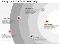 0514 business consulting diagram 5 infographics circles business design powerpoint slide template