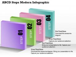 0514 business consulting diagram abcd steps modern infographic powerpoint slide template