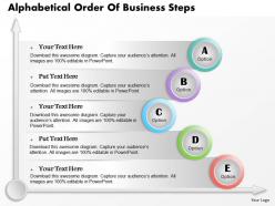 0514 business consulting diagram alphabetical order of business steps powerpoint slide template