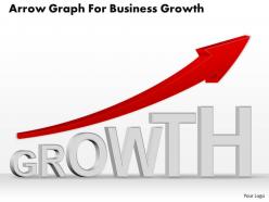 0514 business consulting diagram arrow graph for business growth powerpoint slide template