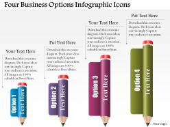 0514 business consulting diagram four business options infographic icons powerpoint slide template