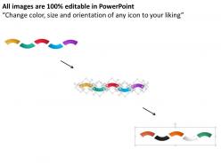 0514 business consulting diagram illustration of five colorful steps powerpoint slide template