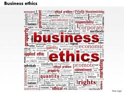 0514 business ethics word cloud powerpoint slide template