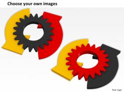 0514 business gear with two arrows image graphics for powerpoint