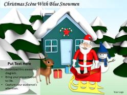 0514 Christmas At Snow Hut Village Image Graphics For Powerpoint