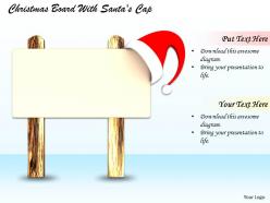 0514 christmas board with santas cap image graphics for powerpoint