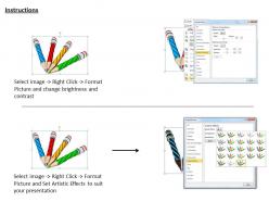 0514 colorful image of twisted pencils image graphics for powerpoint