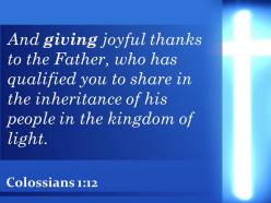 0514 colossians 112 his people in the kingdom powerpoint church sermon