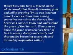 0514 colossians 16 the gospel is bearing fruit powerpoint church sermon
