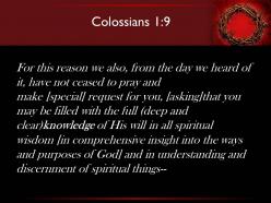 0514 colossians 19 for this reason since the day powerpoint church sermon