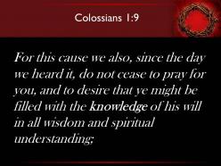 0514 colossians 19 for this reason since the day powerpoint church sermon