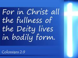 0514 colossians 29 for in christ all the fullness powerpoint church sermon