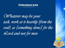 0514 colossians 323 as working for the lord powerpoint church sermon